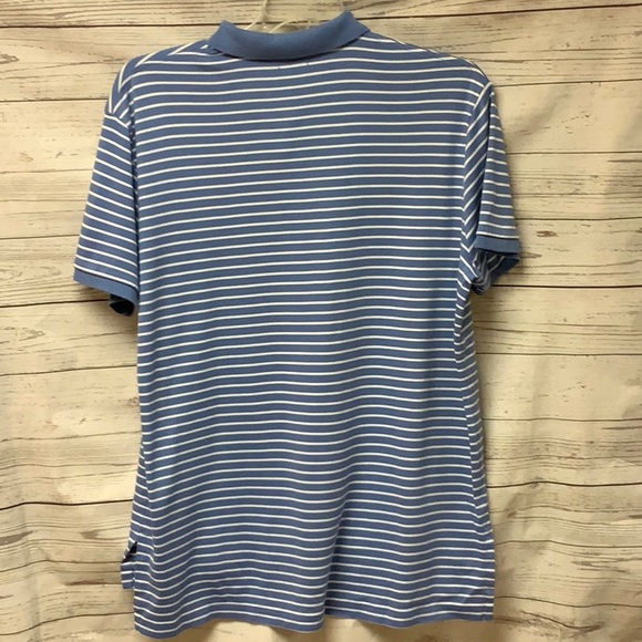 Ralph Lauren Polo Shirt Men’s Blue with White Stripes Size XL - Picture 3 of 7